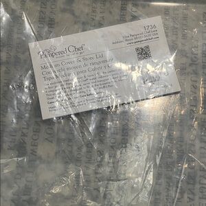Pampered Chef Transparent Storage Lid